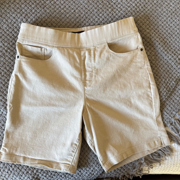 Dkny Pants - Dkny Tan Flat Front Shorts Casual Style